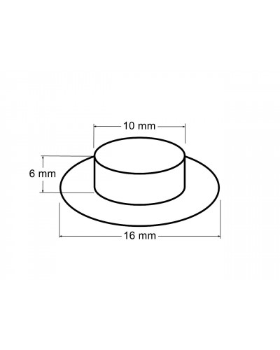 Průchodky s podložkou vnitřní Ø10 mm / vnější Ø16 mm | Mimib