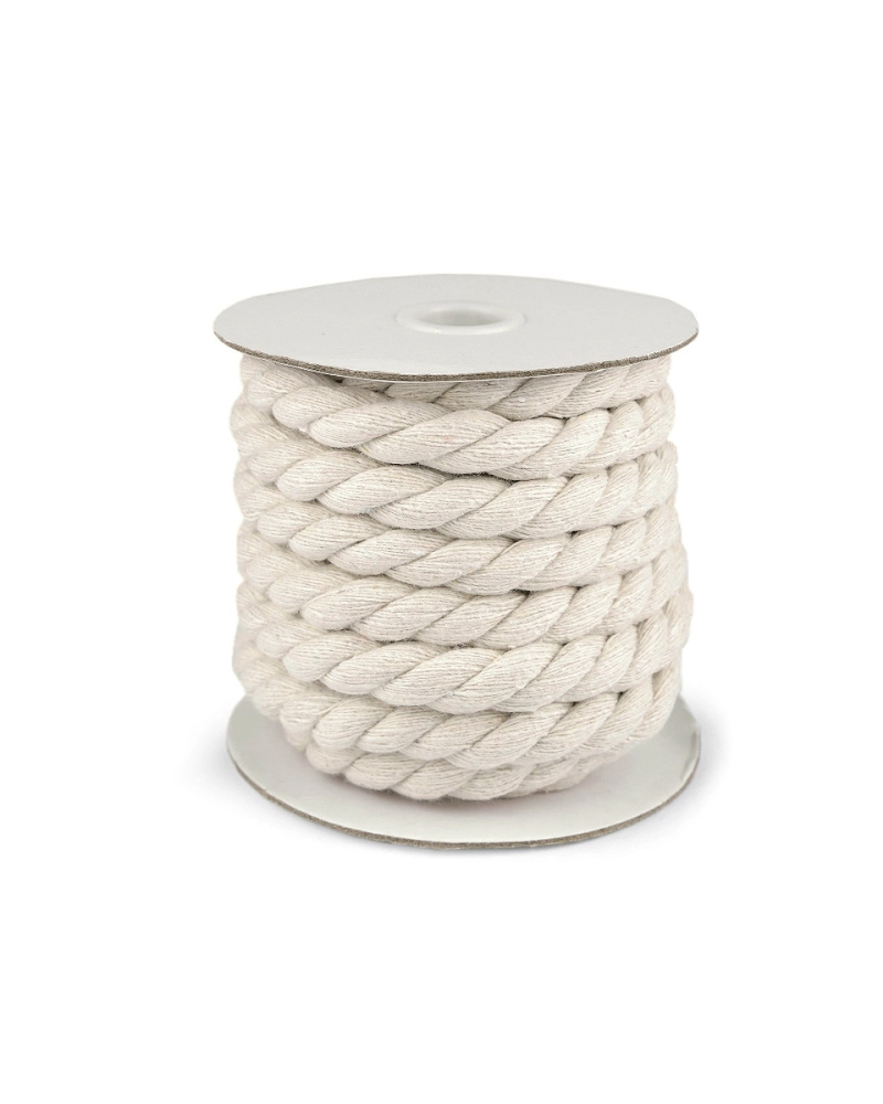 Bavlnená šnúra krútená Ø15 mm macrame - 10 m | Mimib