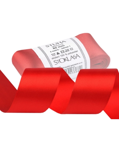Atlasová stuha oboulící svazky po 5 m šíře 40 mm - 5 m | Mimib