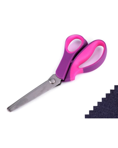 Nůžky entlovací délka 24 cm obloučky / zoubky - 1 ks | Mimib