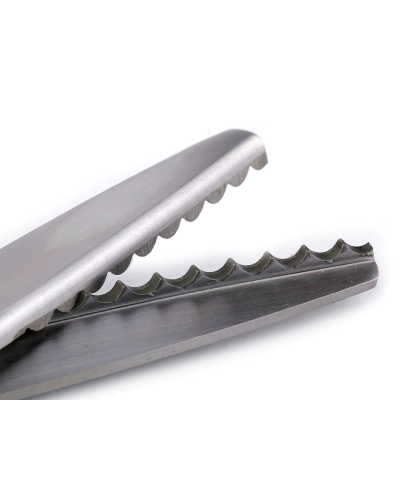 Nůžky entlovací délka 24 cm obloučky / zoubky - 1 ks | Mimib