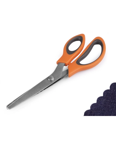 Nůžky entlovací délka 24 cm obloučky / zoubky - 1 ks | Mimib