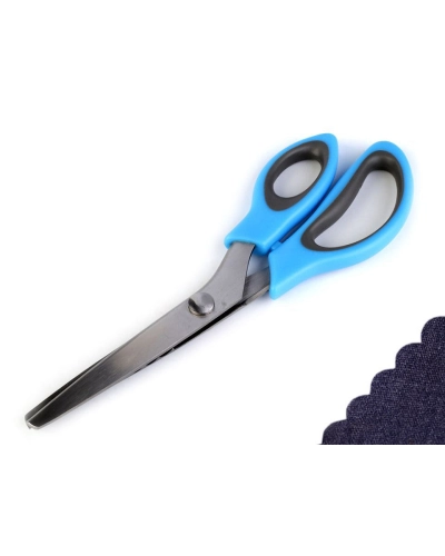 Nůžky entlovací délka 24 cm obloučky / zoubky - 1 ks | Mimib