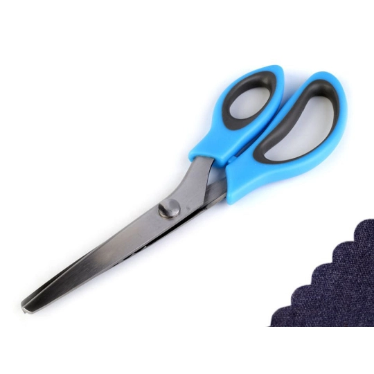 Nůžky entlovací délka 24 cm obloučky / zoubky - 1 ks | Mimib