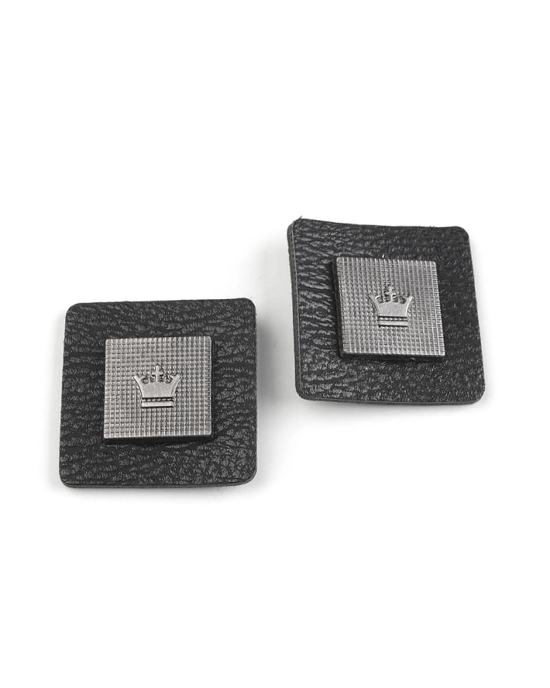Dekorační aplikace / nášivka koruna 30x30 mm na oděv - 2 ks | Mimib