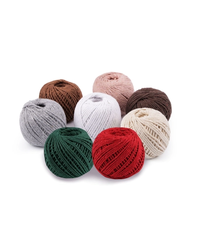Bavlněný provázek macrame Ø2 mm - 1 ks | Mimib