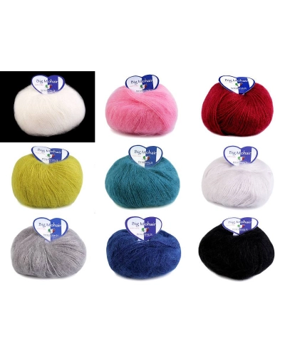 Pletací příze Big Mohair 25 g - 1 ks | Mimib