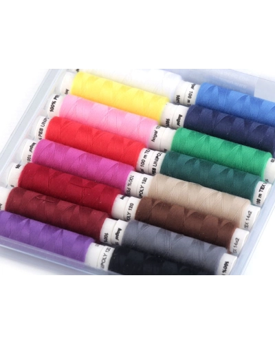 Polyesterové nitě Unipoly na blistru sada 16 ks - 1 blistr | Mimib
