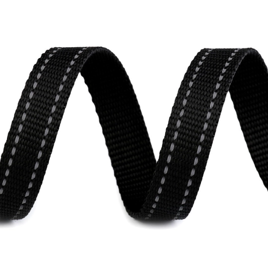 Popruh šíře 20 mm s reflexním prošitím - 1 m | Mimib