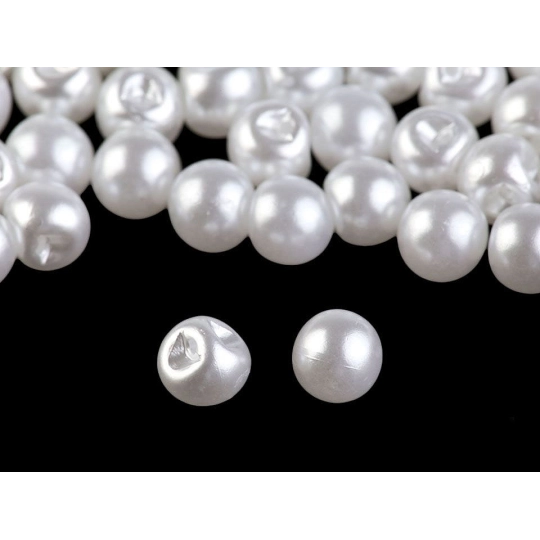 Perla k našití / knoflík Ø6 mm - 20 ks | Mimib