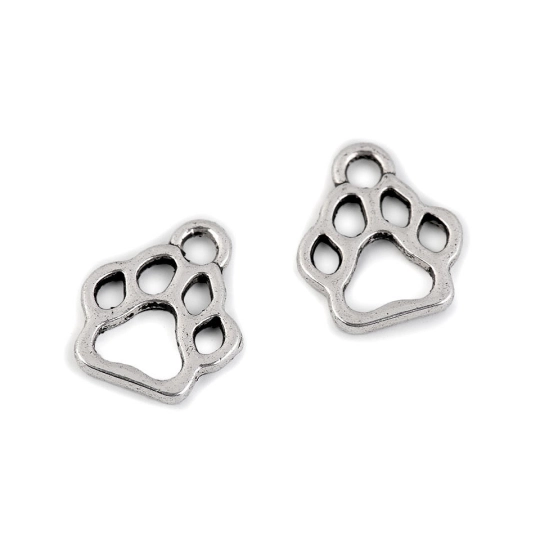 Prívesok labka psíka 11x13 mm - 10 ks | Mimib