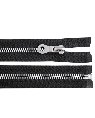 Kostený zips, imitácia kovu No 8 dĺžka 60 cm bundový - 1 ks | Mimib
