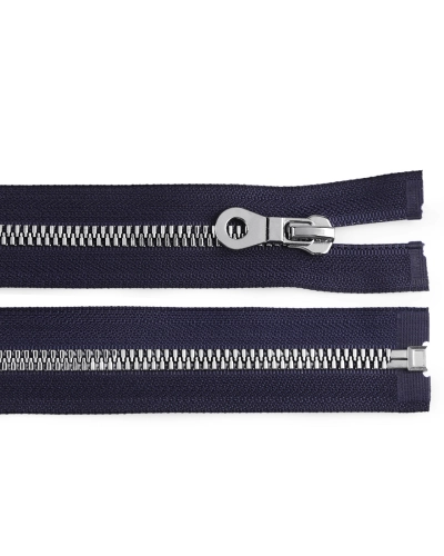 Kostený zips, imitácia kovu No 8 dĺžka 80 cm bundový - 1 ks | Mimib
