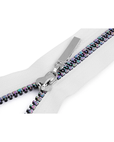 Dúhový kostený zips No 5 dĺžka 80 cm - 1 ks | Mimib