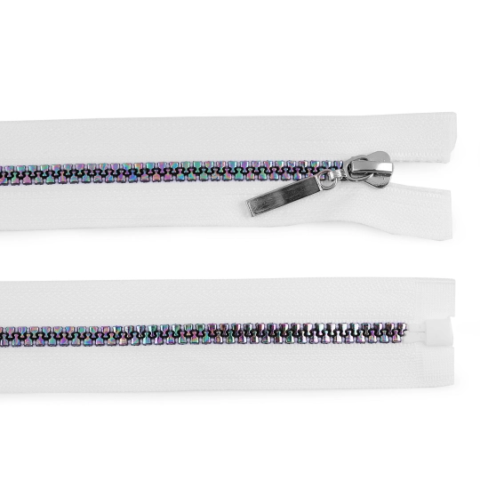 Dúhový kostený zips No 5 dĺžka 80 cm - 1 ks | Mimib