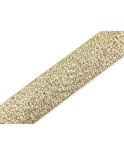 Šikmý prúžok šírka 20 mm zažehlený strieborný, zlatý - 1 m | Mimib