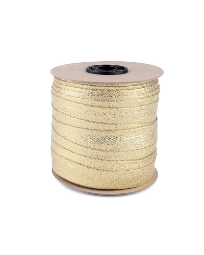 Šikmý prúžok šírka 20 mm zažehlený strieborný, zlatý - 1 m | Mimib