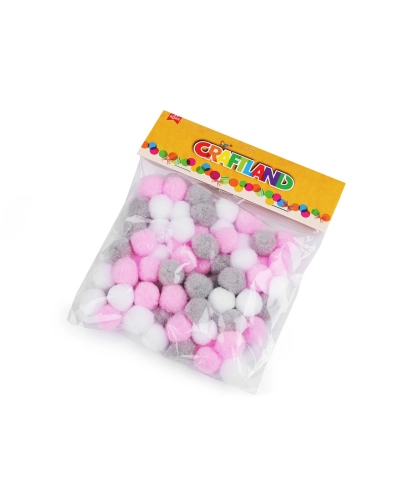 Bambuľka mix farieb Ø20 mm - 1 sáčok | Mimib