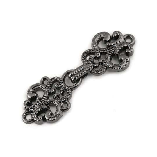 Ozdobné filigránové zapínání / cincher knoflík - 1 pár | Mimib