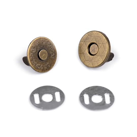 Magnetické zapínání tenké Ø14 mm - 5 sada | Mimib