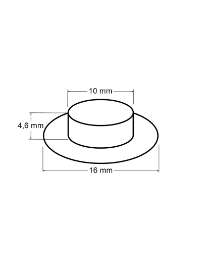 Průchodky s podložkou vnitřní Ø10 mm / vnější Ø16 mm - 10 pár | Mimib