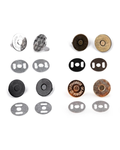 Magnetické zapínání tenké Ø18 mm - 5 sada | Mimib