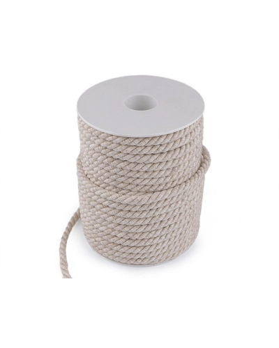 Kroucená šňůra dvoubarevná Ø6 mm macrame - 25 m | Mimib