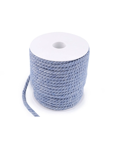 Kroucená šňůra dvoubarevná Ø6 mm macrame - 25 m | Mimib