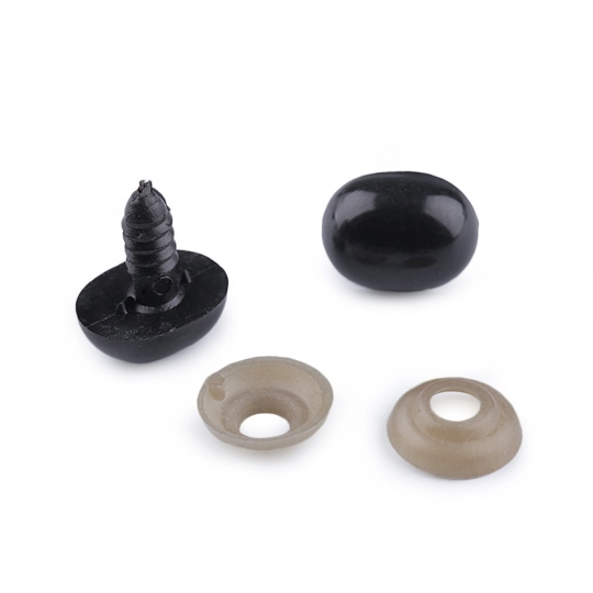 Čumák / oči s pojistkou 13x16 mm - 5 sada | Mimib