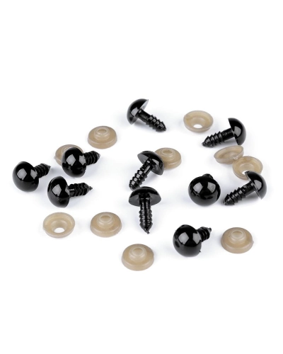 Oči s pojistkou Ø12 mm - 10 sada | Mimib