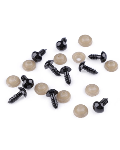 Oči s pojistkou Ø10 mm - 10 sada | Mimib
