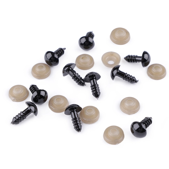Oči s pojistkou Ø10 mm - 10 sada | Mimib