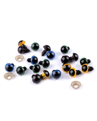 Oči s pojistkou Ø14 mm - 10 sada | Mimib