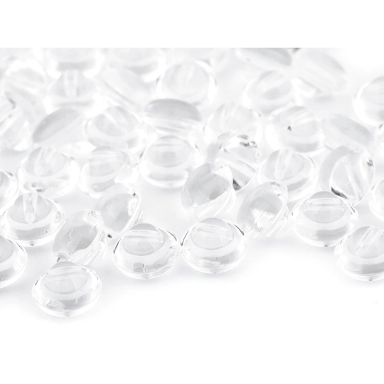 Knoflík transparent velikost 16" - 100 ks | Mimib