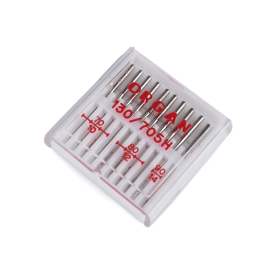 Strojové jehly universal sdružené 70, 80, 90, 100 Organ - 1 krab. | Mimib
