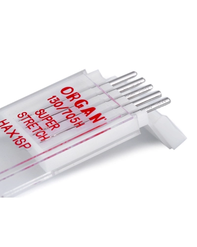 Strojové jehly Super stretch 75,90 Organ - 1 krab. | Mimib
