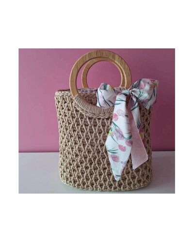 Dřevěná ucha na tašky Ø14 cm - 2 ks | Mimib