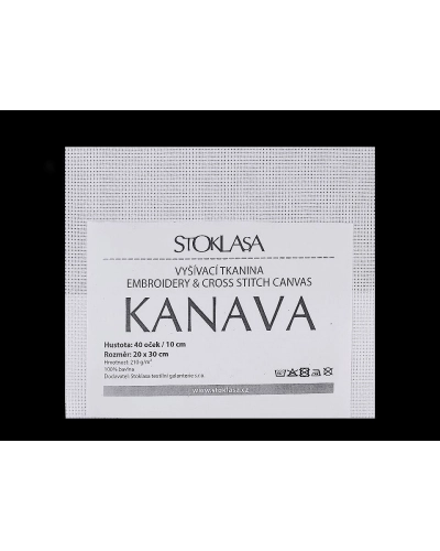 Vyšívací tkanina Kanava 20x30 cm 40 oček - 1 ks | Mimib