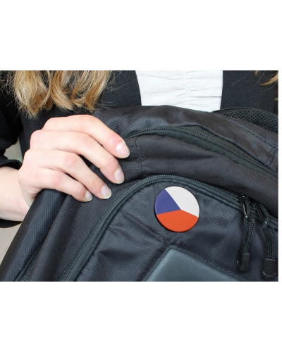 Brož / placka vlajka Česká republika Ø3,5 cm - 1 ks | Mimib