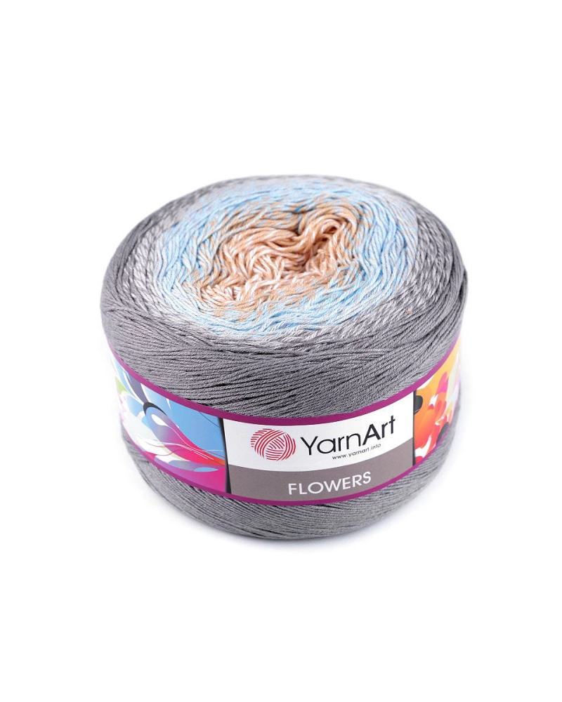 Pletací příze Flowers 250 g - 1 ks | Mimib