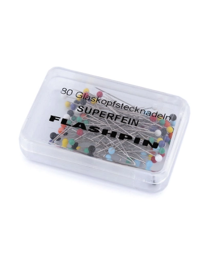 Špendlíky so sklenenou hlavičkou dĺžka 34 mm - 1 krab. | Mimib