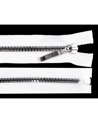 Kostený zips No 5 dĺžka 70 cm štvorcové zuby - 1 ks | Mimib