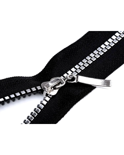 Kostený zips No 5 dĺžka 70 cm štvorcové zuby - 1 ks | Mimib