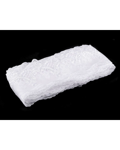 Vyšívaný prámik na monofile šírka 12,5 cm - 1 m | Mimib