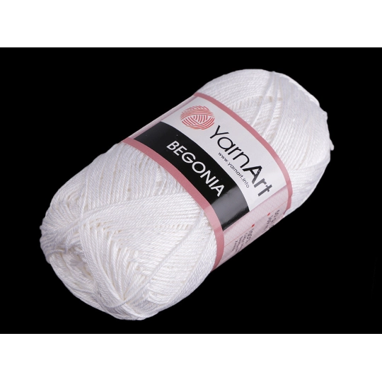 Bavlnená pletacia priadza Begonia 50 g - 1 ks | Mimib