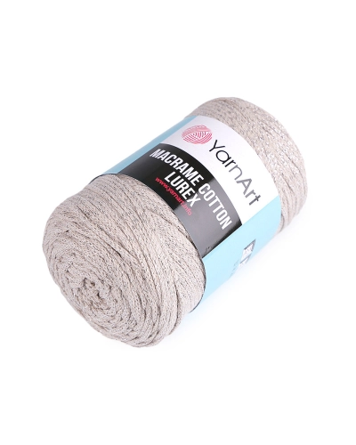 Pletacia priadza Macrame Cotton lurex 250 g - 1 ks | Mimib