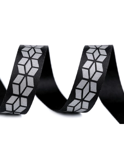 Popruh s reflexnou potlačou šírka 20 mm - 1 m