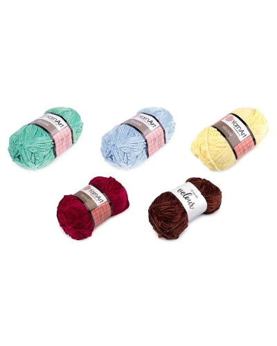 Pletací žinylková příze Velour 100 g - 1 ks | Mimib