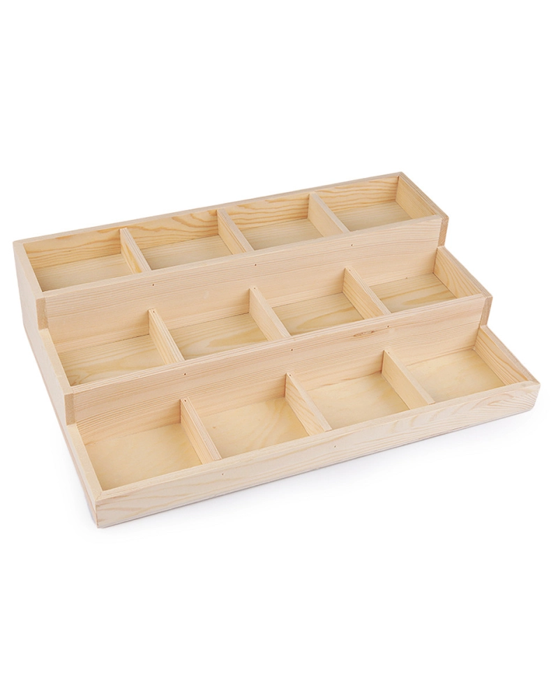 Dřevěné plato / organizér 3 patrový 24x35,5 cm - 1 ks | Mimib
