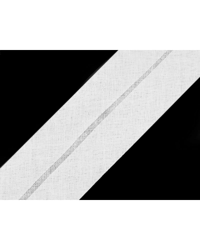 Šikmý proužek bavlněný šíře 40 mm zažehlený - 25 m | Mimib